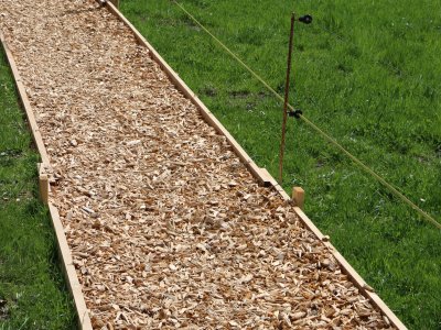 Holzschnitzel für Provisorien